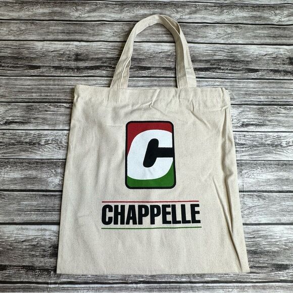 Chapelle Unisex Canvas Tote Bag from 2023 Dave Chapelle Tour Natural Red Green - Picture 1 of 7